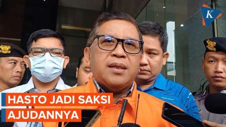 Hasto Diperiksa sebagai Saksi Donny Istiqomah