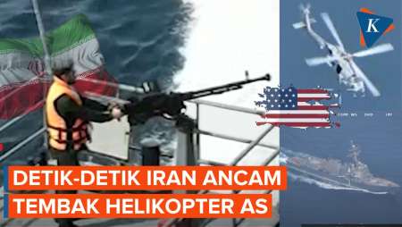 Detik-detik Kapal Iran Ancam Tembak Helikopter Amerika Serikat