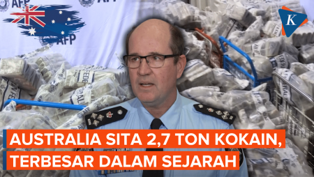 Australia Sita 2,7 Ton Kokain, Rekor Terbesar Sepanjang Sejarah