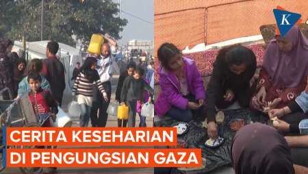 Terperangkap Dalam Perang, Ini yang Dilakukan Warga Gaza di Pengungsian