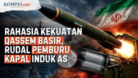 Rahasia Qassem Basir, Rudal "Maut" Iran Gempur Kapal Induk AS, Bahan Bakar Padat Jadi Pembeda?