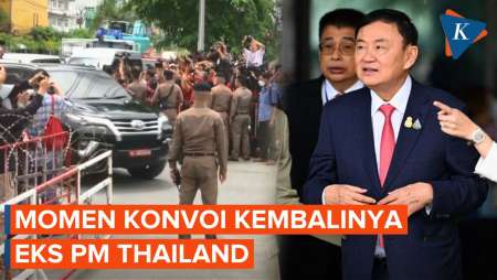 Riuh Warga Sambut Kembalinya Eks PM Thailand Thaksin Shinawatra