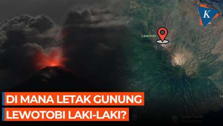 Di Mana Letak Gunung Lewotobi Laki-laki yang Meletus 20 Maret 2025 Malam?