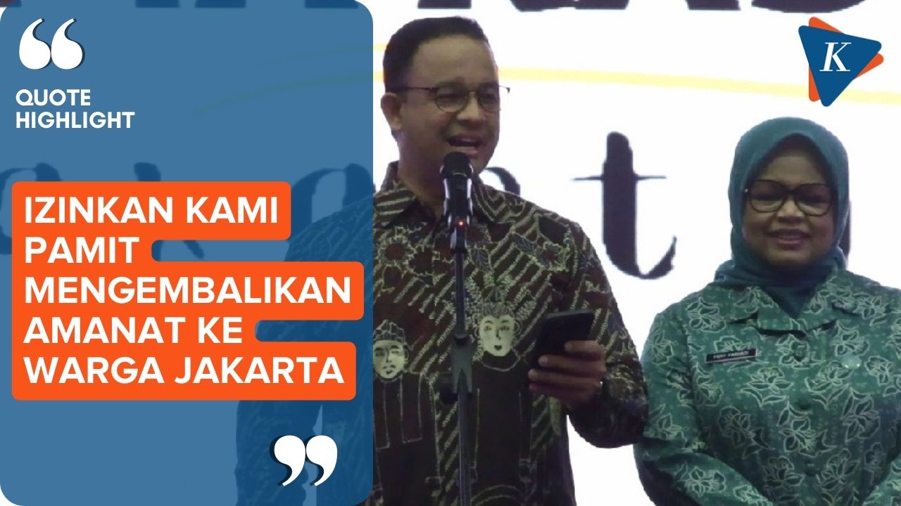 Anies Bacakan Pantun Saat Pamitan ke Pengurus RT/RW se-Jakarta
