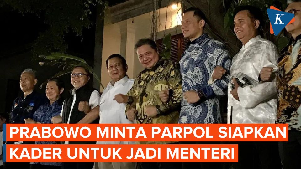 Prabowo Minta Parpol Pendukungnya Siapkan Kader Terbaik untuk Jadi Menteri