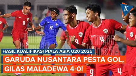 Hasil Timnas U20 Indonesia Vs Maladewa, Garuda Nusantara Menang 4-0!