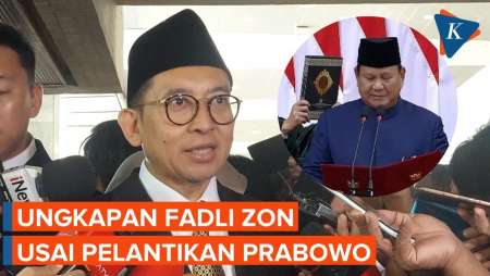 30 Tahun dengan Prabowo, Ini Respons Fadli Zon Usai Pelantikan Presiden