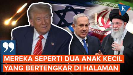 Trump: Iran-Israel seperti Dua Anak Kecil yang Bertengkar di Halaman Sekolah