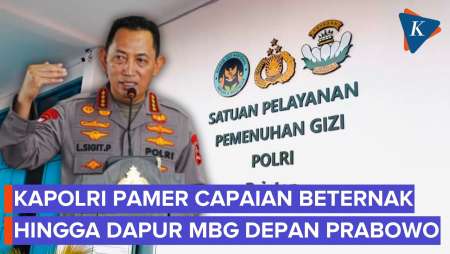 Di Depan Prabowo, Kapolri Pamer Hasil Dapur MBG Dan Beternak
