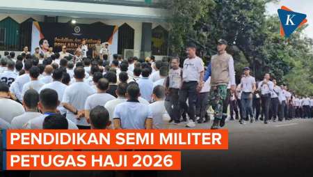 Intip Pendidikan Semi Militer Untuk Petugas Haji 2026...