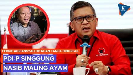 Febrie Adriansyah Tak Diborgol Saat Ditahan, PDI-P Singgung Nasib Maling Ayam
