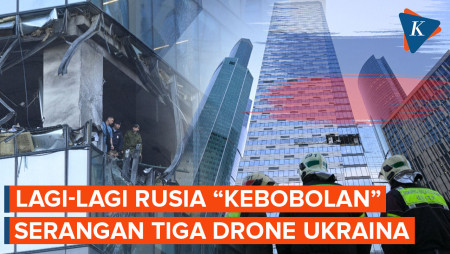 Rusia Kebobolan Lagi, 3 Drone Ukraina Serang Ibu Kota 