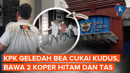 KPK Geledah Kantor Bea Cukai Kudus 8 Jam, Keluar Bawa 2 Koper Hitam dan Tas