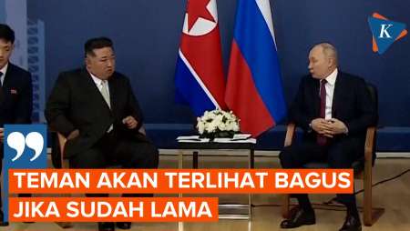 Pidato Sambutan Putin untuk Kim Jong Un, Pakai Pepatah Korea 'Baju dan Teman'