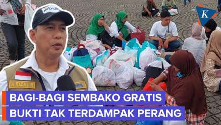 100 Ribu Sembako Dibagikan, Dirut Bulog: Bukti Indonesia Tak Terdampak Perang Timteng