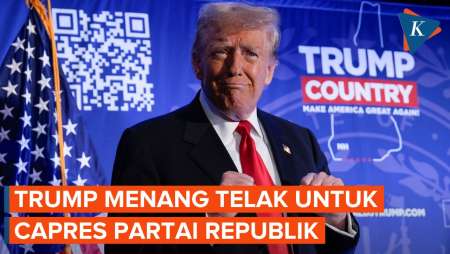 Respons Trump Usai Menang dalam Pemilihan Capres Partai Republik