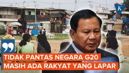 Singgung Posisi Indonesia di G20, Prabowo: Tidak Pantas Rakyatnya Kelaparan