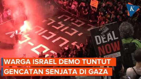 Ratusan Warga Israel Demo Tuntut Gencatan Senjata dan Hentikan Perang di Gaza