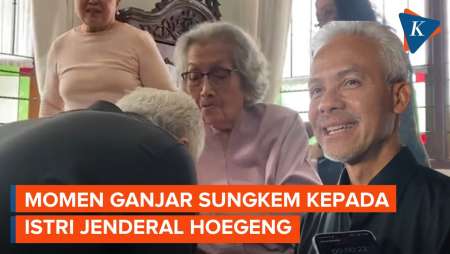 Sowan ke Istri Jenderal Hoegeng, Ganjar: Seperti Bertemu Ibu Sendiri