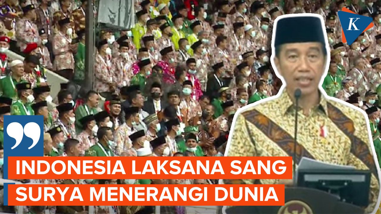 Sambutan Jokowi di Muktamar Muhammadiyah: Indonesia Maju di Dunia yang Suram