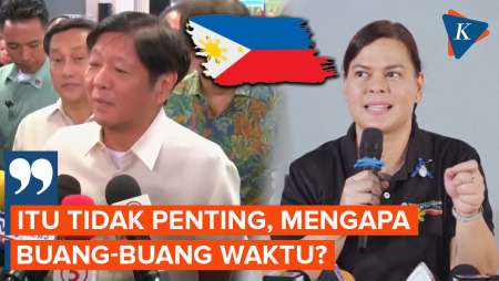 Marcos Jr Tolak Pemakzulan Wapres Sara Duterte, Sebut Buang-buang Waktu