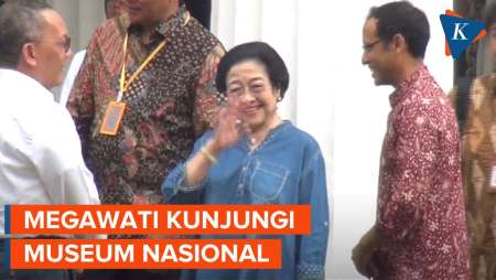 Kunjungi Museum Nasional Usai Kebakaran, Megawati Nostalgia Jadi Relawan Museum