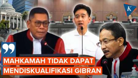 MK Tegaskan Gibran Tak Bisa Didiskualifikasi Meski Tak Temukan Bukti Ijazah