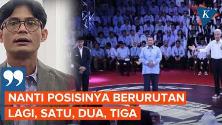 Posisi 3 Capres Saat Debat Kelima, Prabowo Diapit Anies dan Ganjar