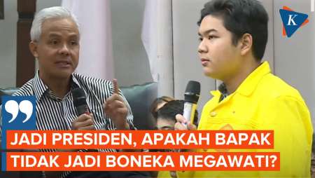 Ditanya Mahasiswa UI, Ganjar Jawab soal Petugas Partai dan Boneka…