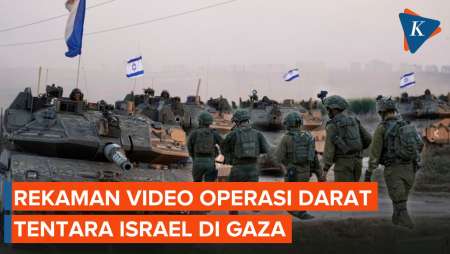 Penampakan Tentara Israel Lanjutkan Operasi Darat di Gaza