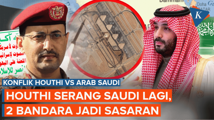 Image accompanying Houthi Kembali Serang Arab Saudi, Hantam Bandara King Khalid dan King Fahd, from Kompas.com