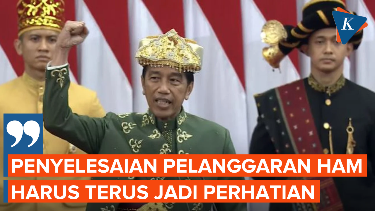Jokowi Sampaikan Penyelesaian Kasus HAM dan Korupsi Jadi Prioritas Pemerintah