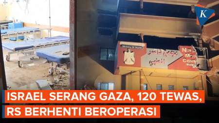 Israel Serang Gaza, 120 Orang Tewas, Rumah Sakit Berhenti Beroperasi