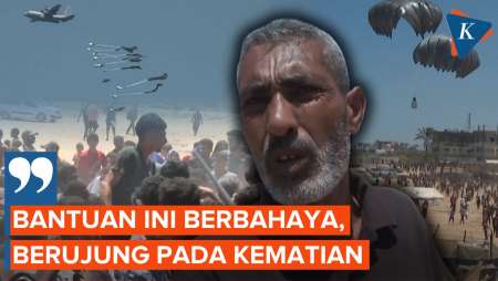 Bantuan Udara Buat Warga Gaza Rebutan, Berujung pada Kematian