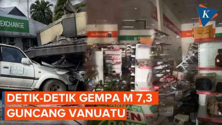 Detik-detik Gempa Magnitudo 7,3 Guncang Vanuatu