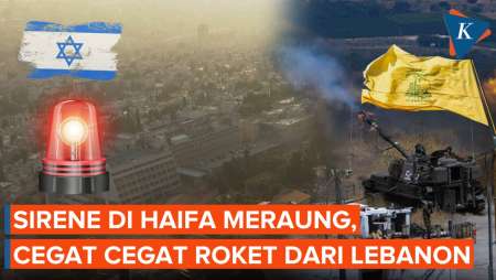 Detik-detik Sirene Meraung di Haifa Saat Israel Cegat Dua Proyektil dari Lebanon