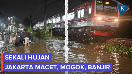 Horor Senin Malam, Sekali Hujan Deras Bikin Jakarta Langsung Kacau