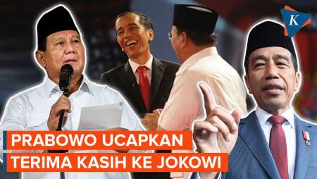 Jadi Pemenang Pilpres 2024, Prabowo: Terima Kasih Pak Jokowi