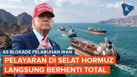 AS Blokade Pelabuhan Iran, Pelayaran Di Selat Hormuz Langsung Terhenti