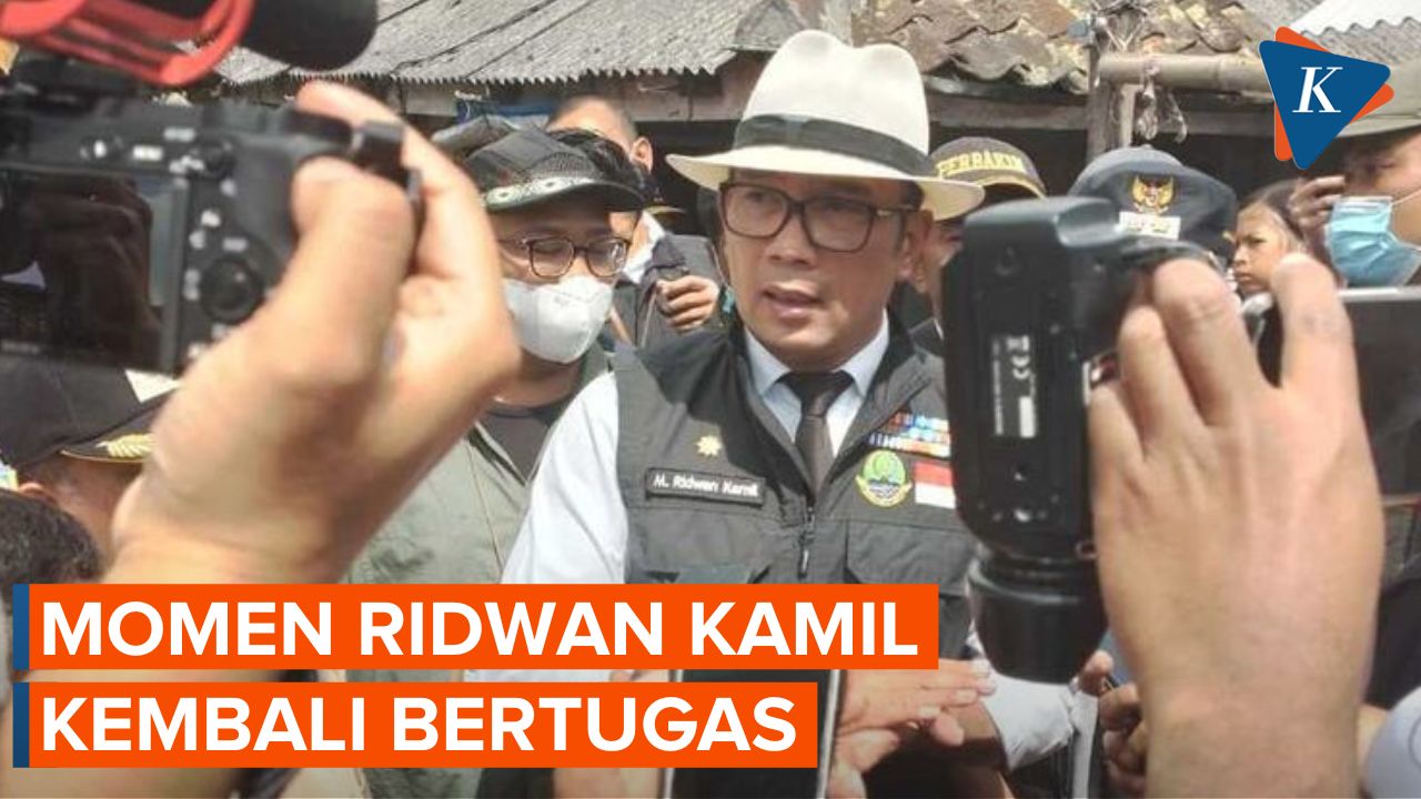 Ridwan Kamil Kembali ke Lapangan, Kunjungi Jembatan Roboh di Ciwidey