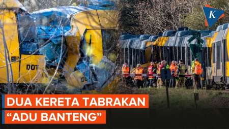 Dua Kereta Tabrakan "Adu Banteng" di Denmark, Lokomotif Hancur, 17 Orang Terluka