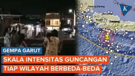 Gempa Garut M 6,5 Terasa sampai Jakarta hingga Jatim, Intensitas Guncangan Beda-beda