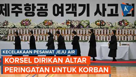 Korea Selatan Dirikan Altar Peringatan untuk Korban Kecelakaan Jeju Air