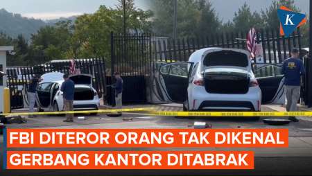 Markas FBI Diteror! Mobil Tiba-tiba Menabrak Gerbang Kantor FBI Pittsburgh
