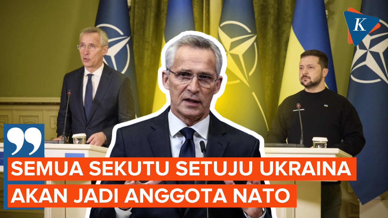 Sekjen NATO Nilai Ukraina Sah Berada di NATO