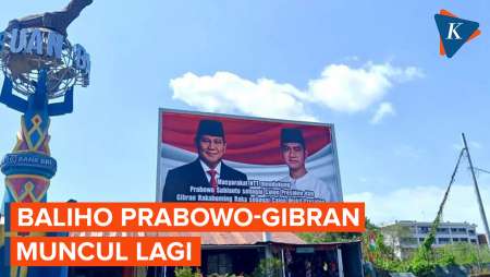 Baliho Prabowo-Gibran Muncul Lagi di Labuan Bajo, Ukuran Lebih Besar