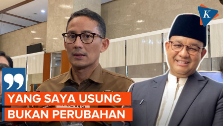 Respons Sandiaga soal Tak Masuk di Bursa Cawapres Anies