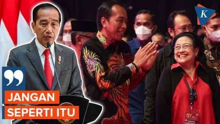 Jokowi Ingatkan Hasto soal Isu Rebut Ketum PDI-P, Tiga Kali Sebut 