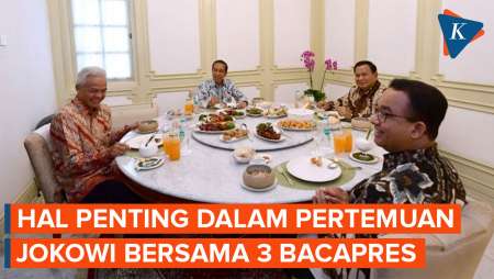 4 Hal Penting dari Momen Makan Siang Jokowi, Prabowo, Ganjar, dan Anies