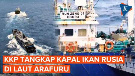Kapal Ikan Berbendera Rusia Ditangkap KKP di Laut Arafuru